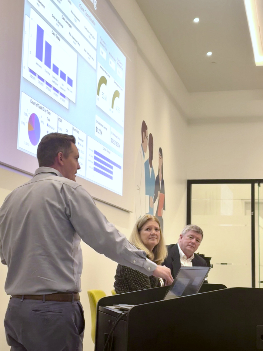Ben Cassidy, Susan Kristiniak, and Pete McLain share the LOOP