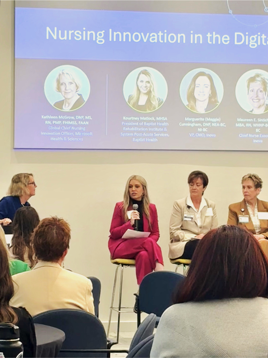 Kathleen McGrow, Kourtney Matlock, Maggie Cunningham, and Maureen Sintich discuss nursing innovation